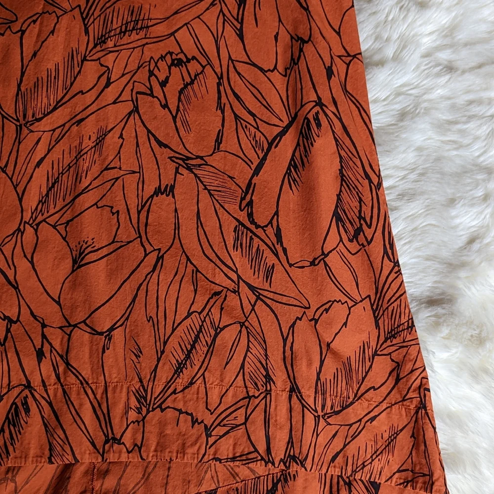 EUC Bryn Walker Don Tunic in Orange Floral